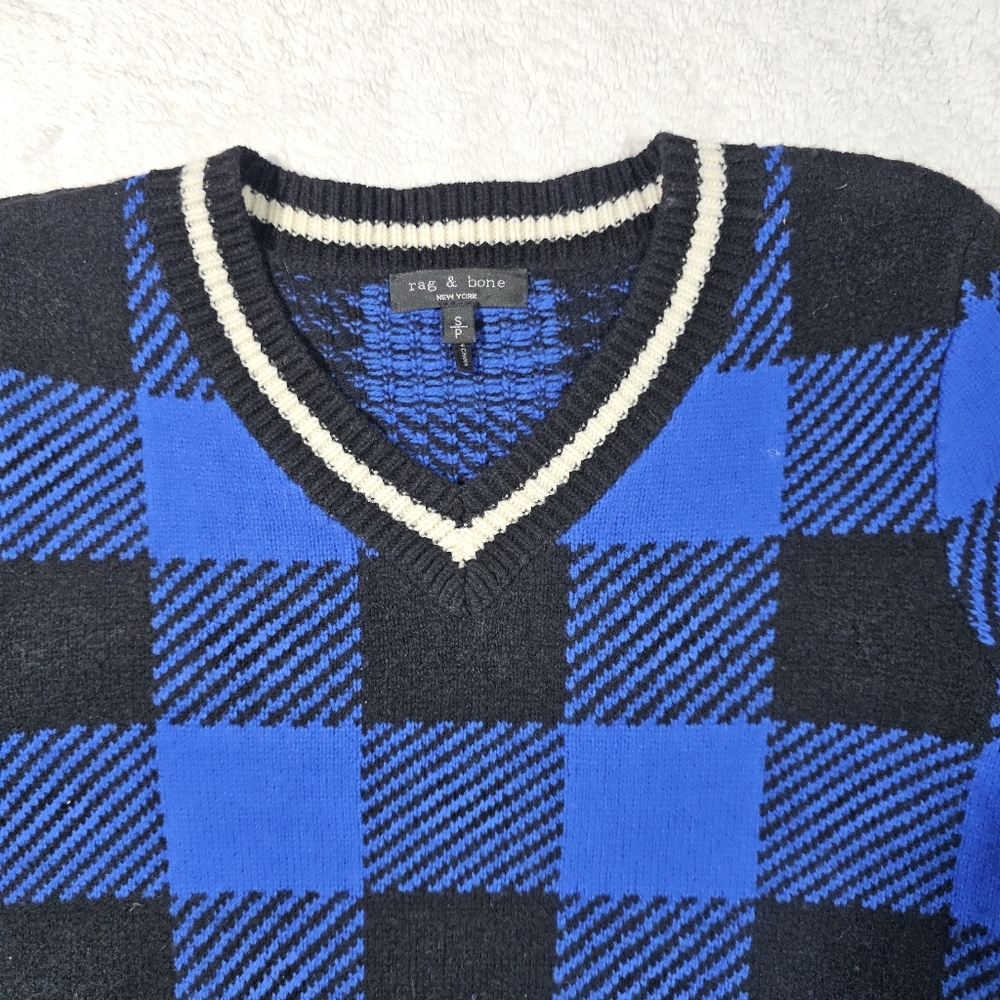 Rag & Bone GABBY V-NECK Sweater 100% Extra Fine Wool. - Picture 7 of 12
